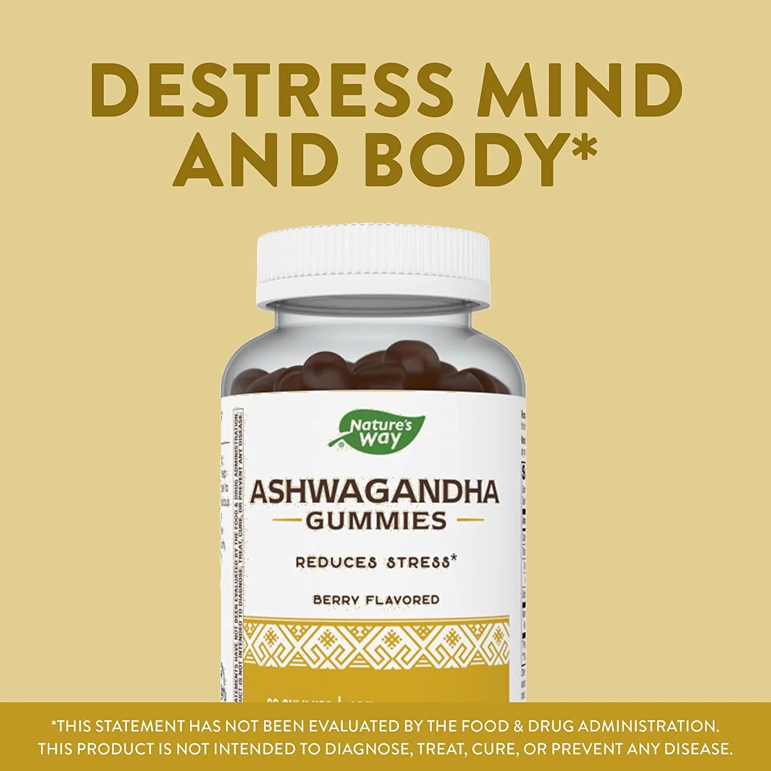Ashwagandha Gummies Berry Flavor 90 Gummies 125Mg