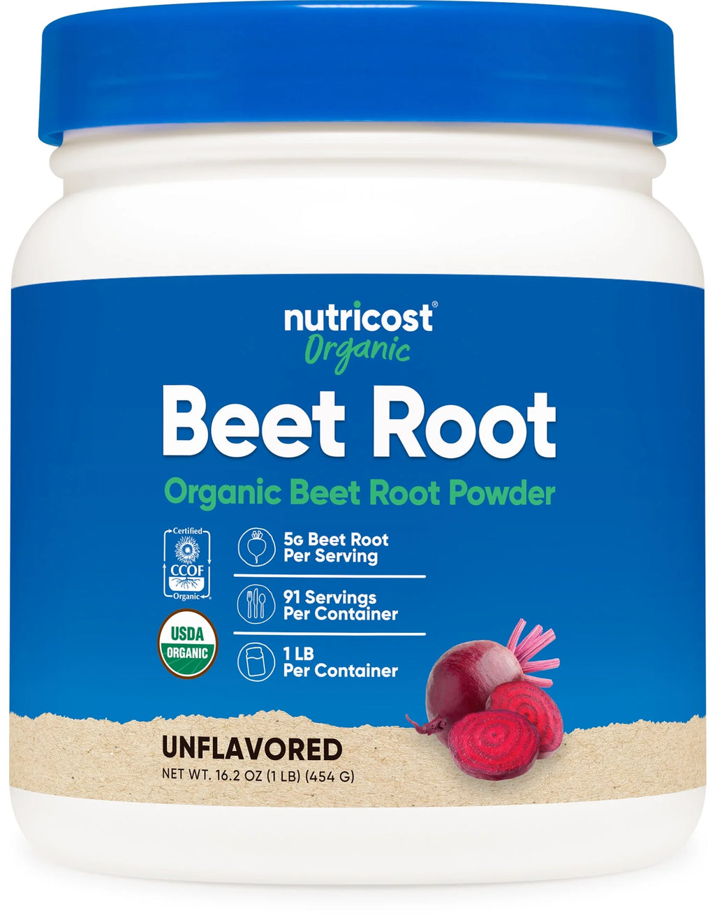 Organic Beet Root Powder 1 Lb - Certified USDA Organic Supplement