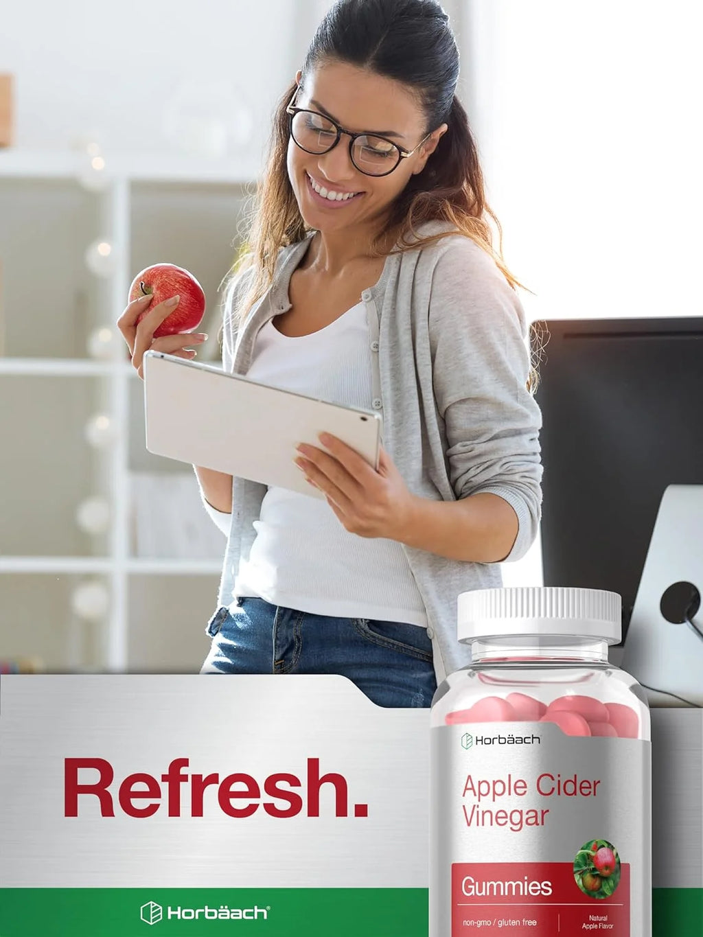 Apple Cider Vinegar 500Mg | 90 Vegan Gummies for Men and Women | by