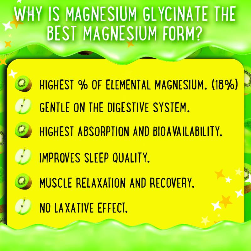Center-Filled Magnesium Glycinate Gummies 400Mg – High-Absorption for Sleep & Muscle Recovery – Vegan, Pectin-Based, Non-Gmo Healthcare Dietary