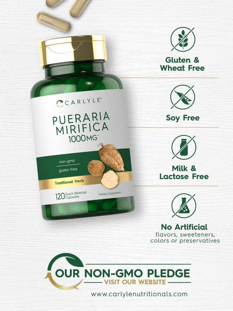 Pueraria Mirifica Extract | 1000Mg | 120 Capsules | by