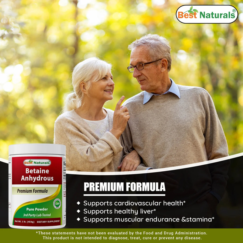 2 Pack  Betaine Anhydrous TMG 1 Lb Powder | Muscle Growth Supplement