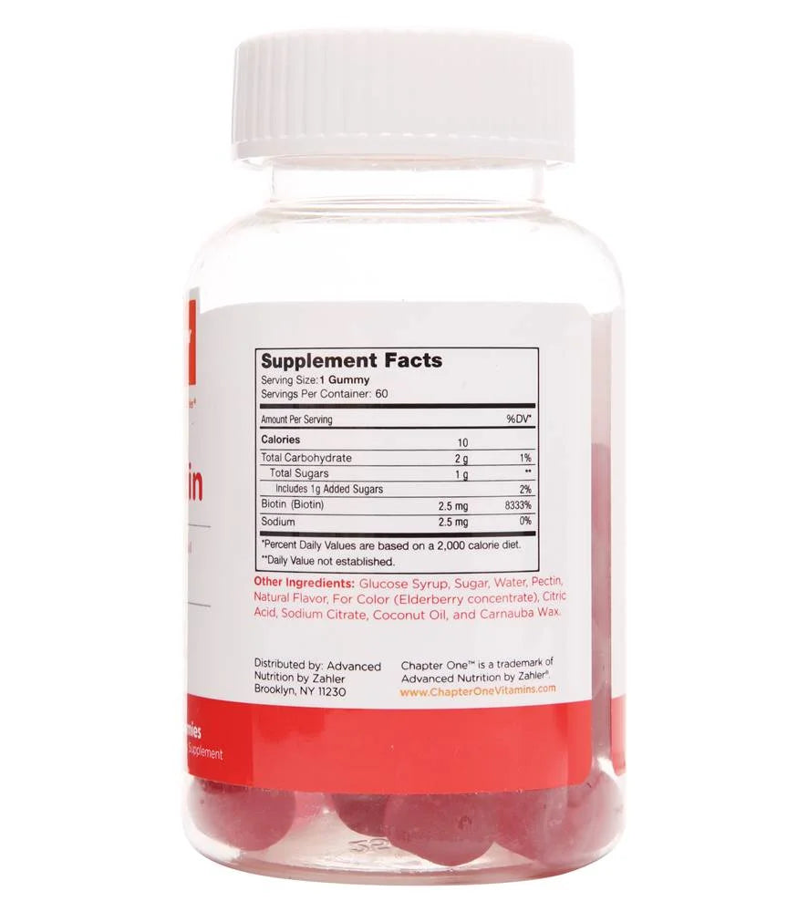 - Chapter One Biotin Gummies - 60 Gummies