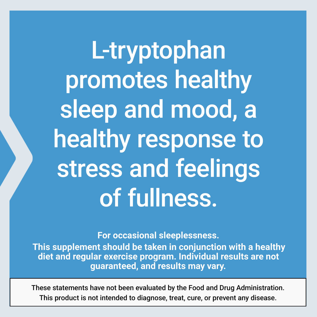 L-Tryptophan 500 Mg Â L-Tryptophan Supplement for Healthy Sleep and Stress Response Support Â Gluten-Free, Non-Gmo, Vegetarian Â 90 Capsules