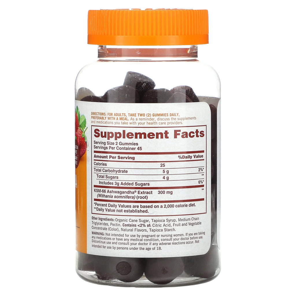 Ashwagandha Gummies, Mixed Berry , 150 Mg, 90 Gummies,
