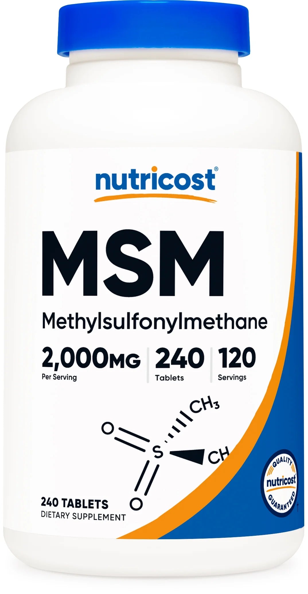 MSM Tablets (Methylsulfonylmethane) 2000Mg, 120 Servings - Non-Gmo Supplement
