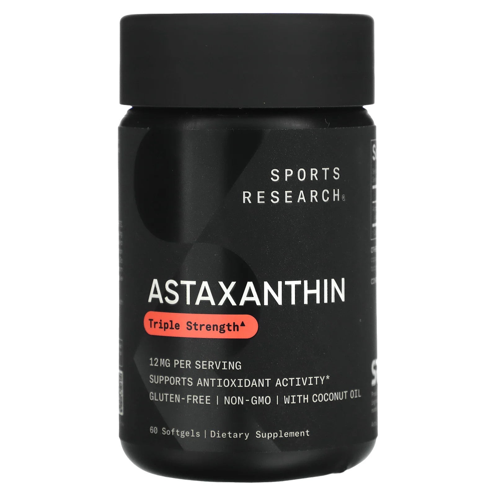 Astaxanthin, Triple Strength, 12 Mg, 60 Softgels