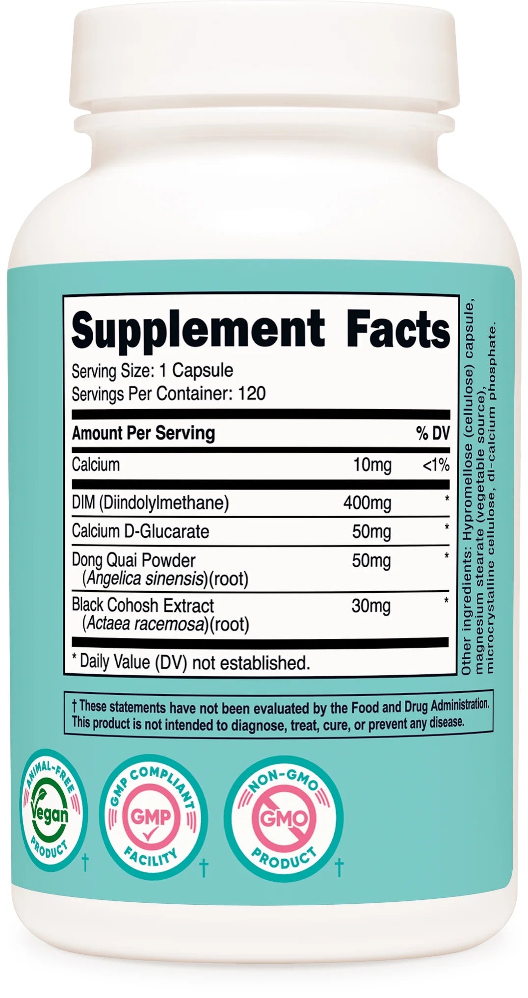 Diindolylmethane DIM Supplement for Women 400Mg, 120 Capsules