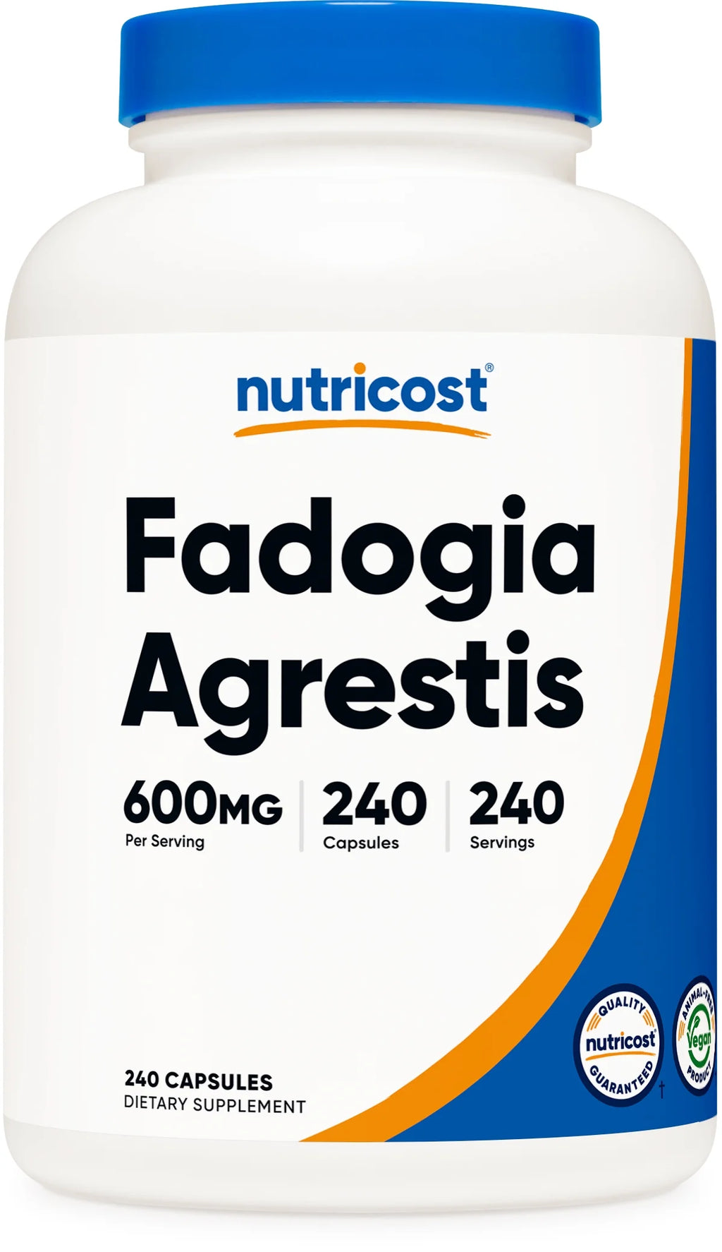 Fadogia Agrestis (240 Capsules | 600 Mg per Serving) - Potent 10:1 Extract, Gluten Free, Non-Gmo Athletic Support Supplement