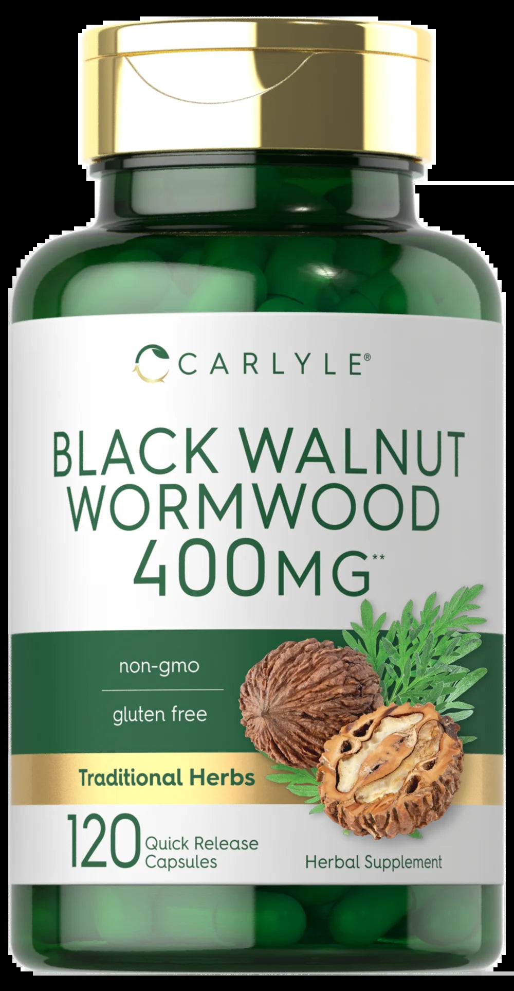 Black Walnut Wormwood | 120 Capsules | Herbal Complex for Men and Women | by