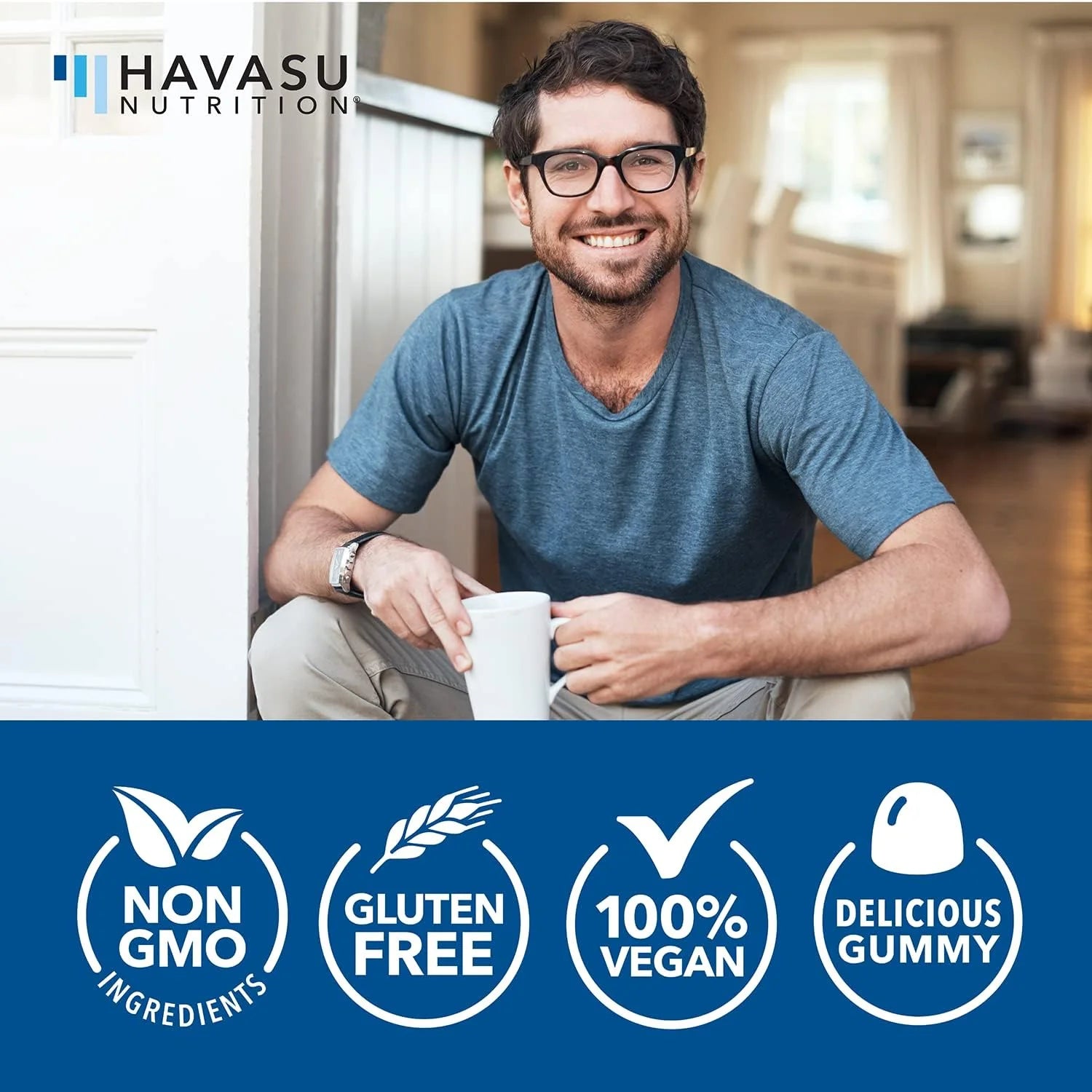 Havasu Ashwagandha Gummies, Stress Relief for Adults | Vegan Ashwagandha Gummies, 1500Mg, 60Ct