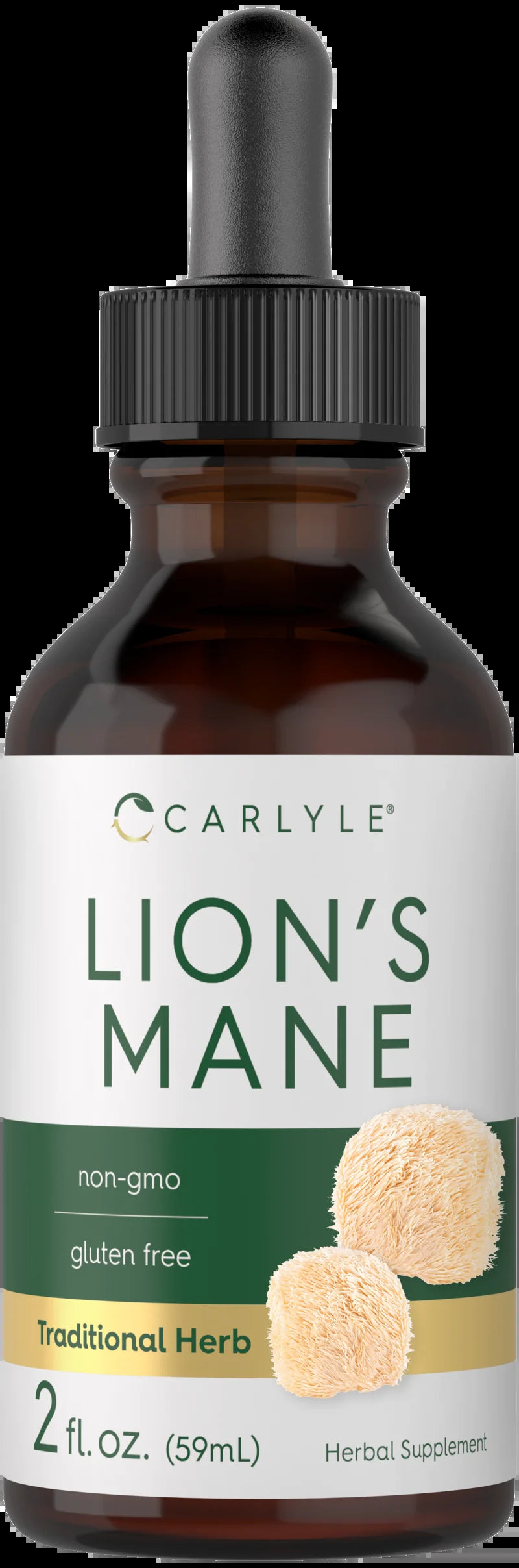 Lions Mane Mushroom Supplement | 2 Fl Oz | Vegetarian | Non-Gmo, Gluten Free | by