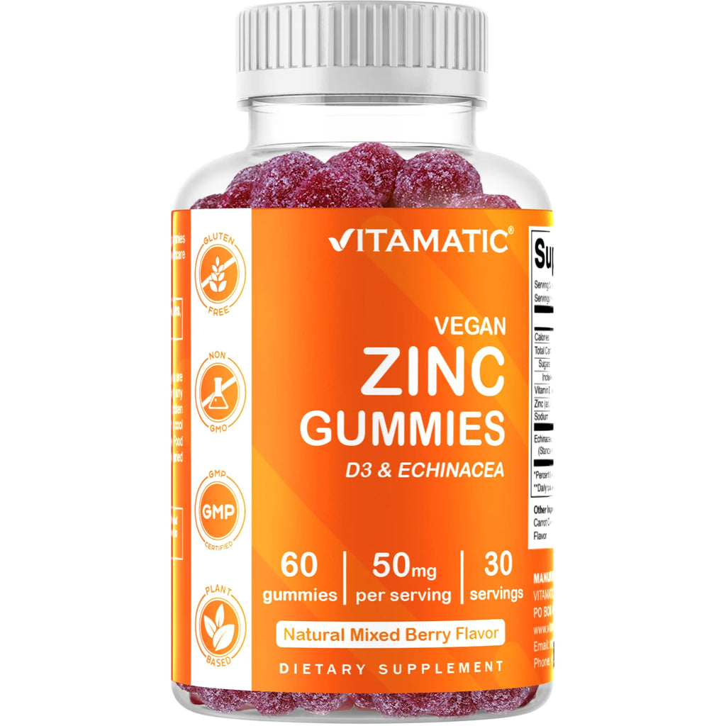 Zinc 50Mg Gummies - 60 Vegan Gummies