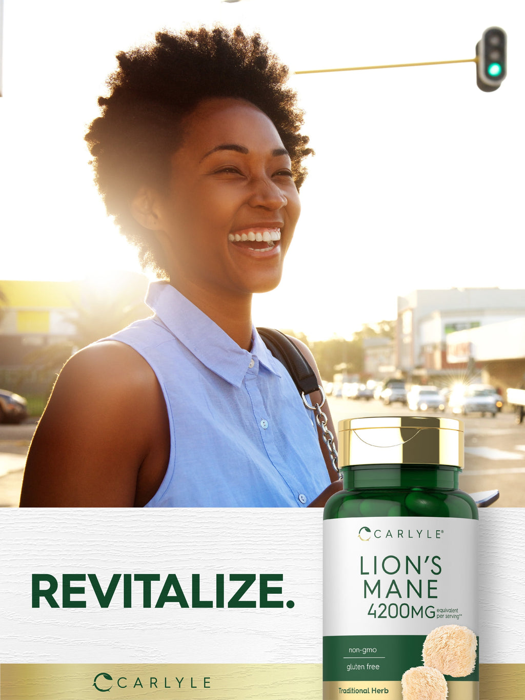 Lions Mane Supplement Capsules | 4200Mg | 60 Count | Vegetarian, Non-Gmo & Gluten Free | by