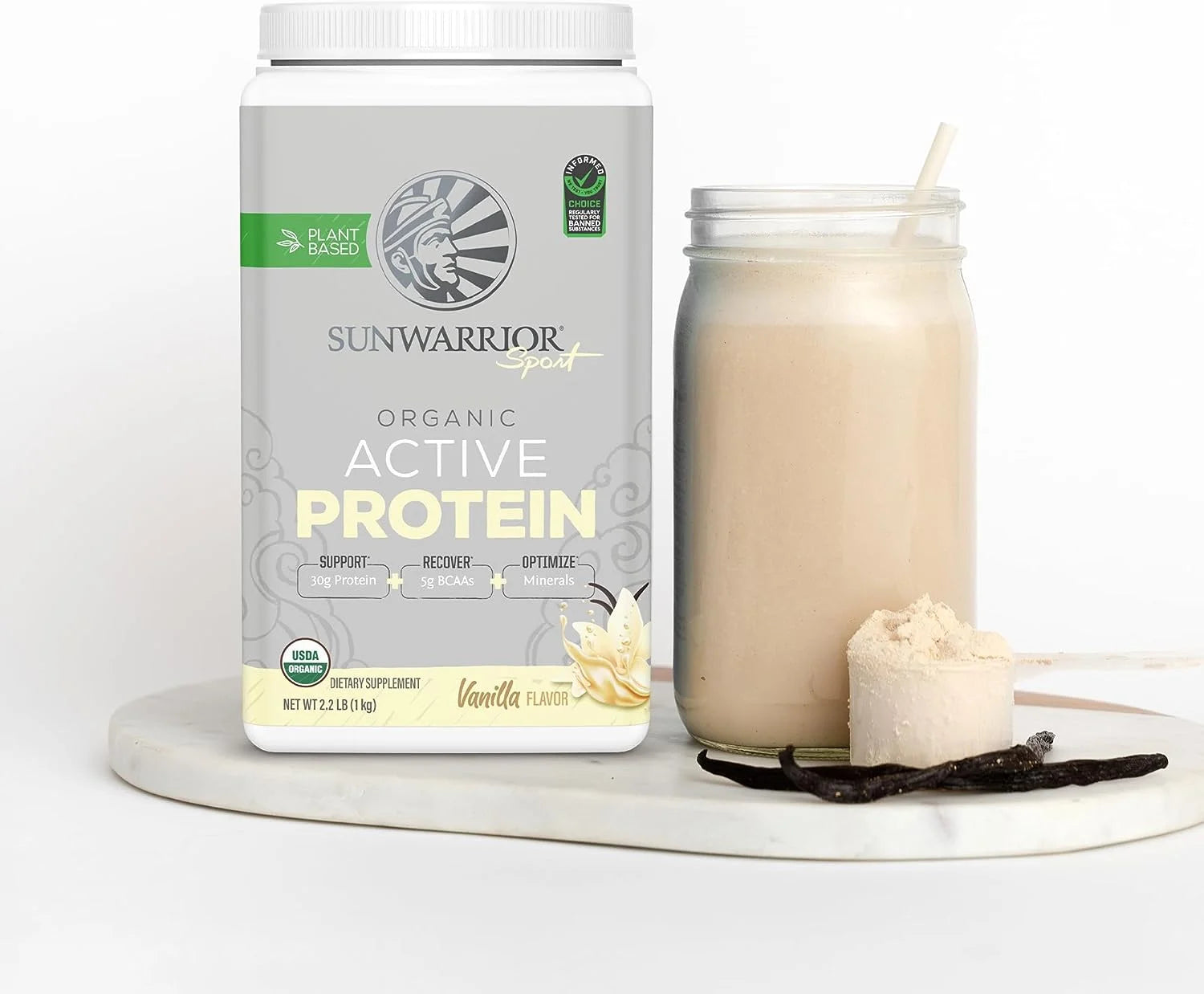 Sport Organic Active Protein Vanilla Vegan Protein Powder 20 Servings