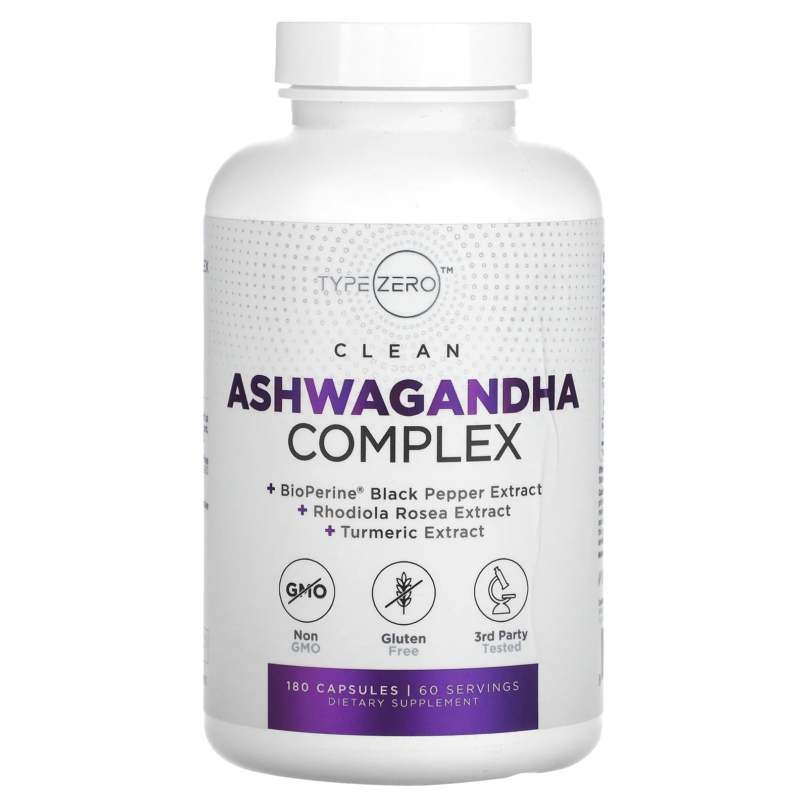 KSM-66 Ashwagandha Root Extract 1,200Mg, 60 Servings - High Potency 5% Withanolides - with Turmeric, Rhodiola Rosea and Bioperine Black Pepper Extract - 180 Veggie Caps