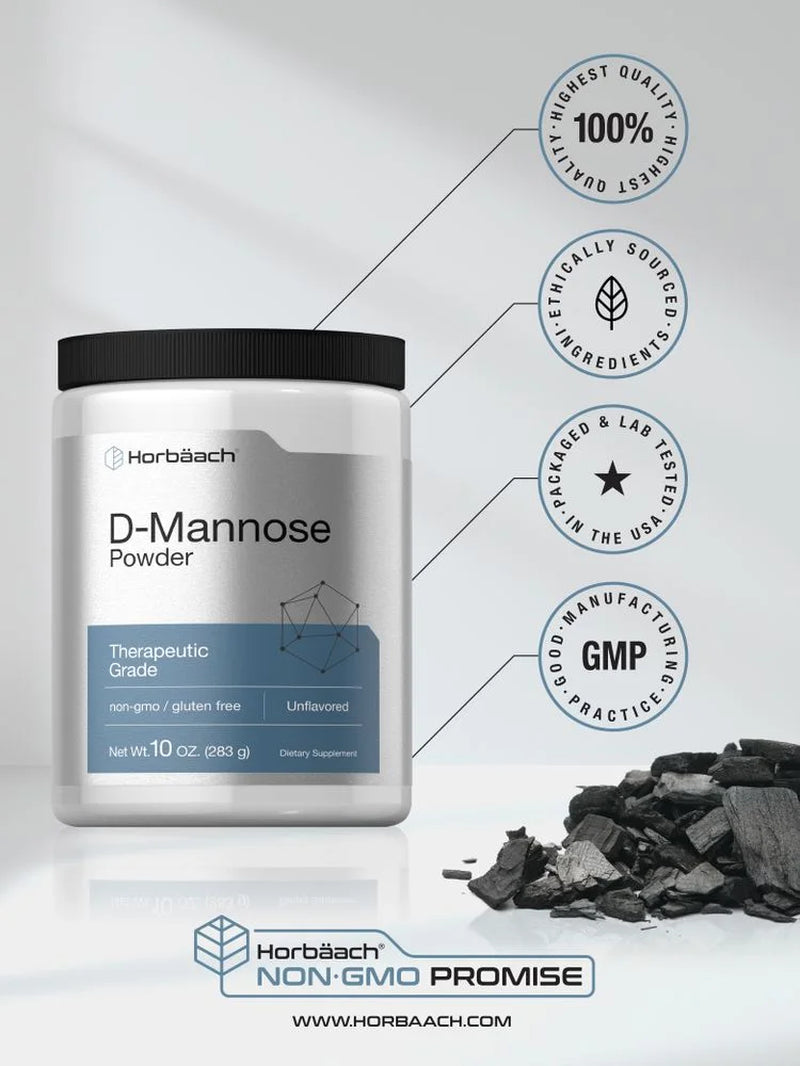 D Mannose Powder | 10Oz | Vegetarian & Unflavored for Men and Women | by