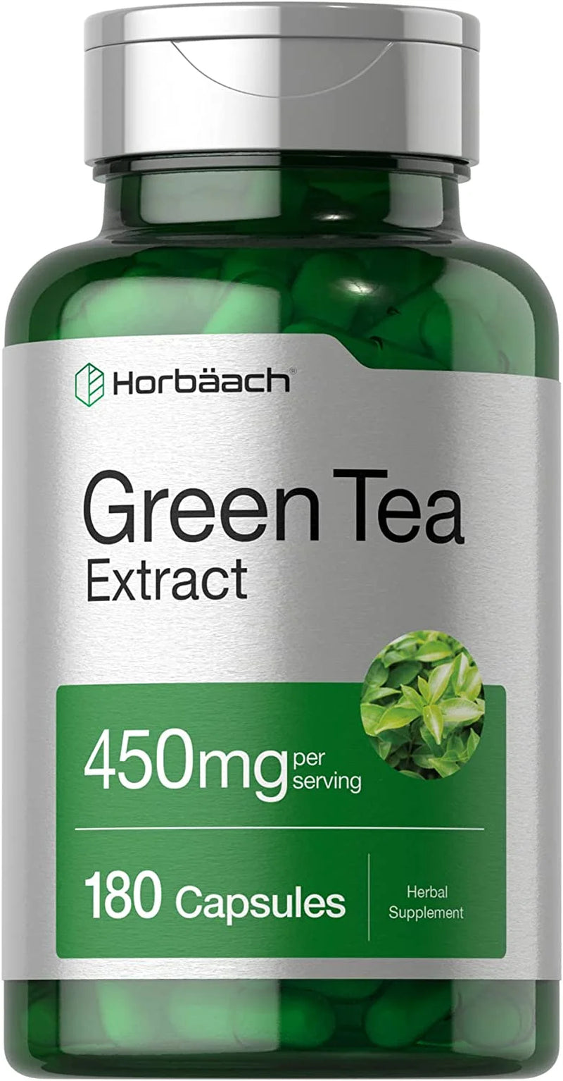 Green Tea Extract Capsules 450Mg | 180 Count | by