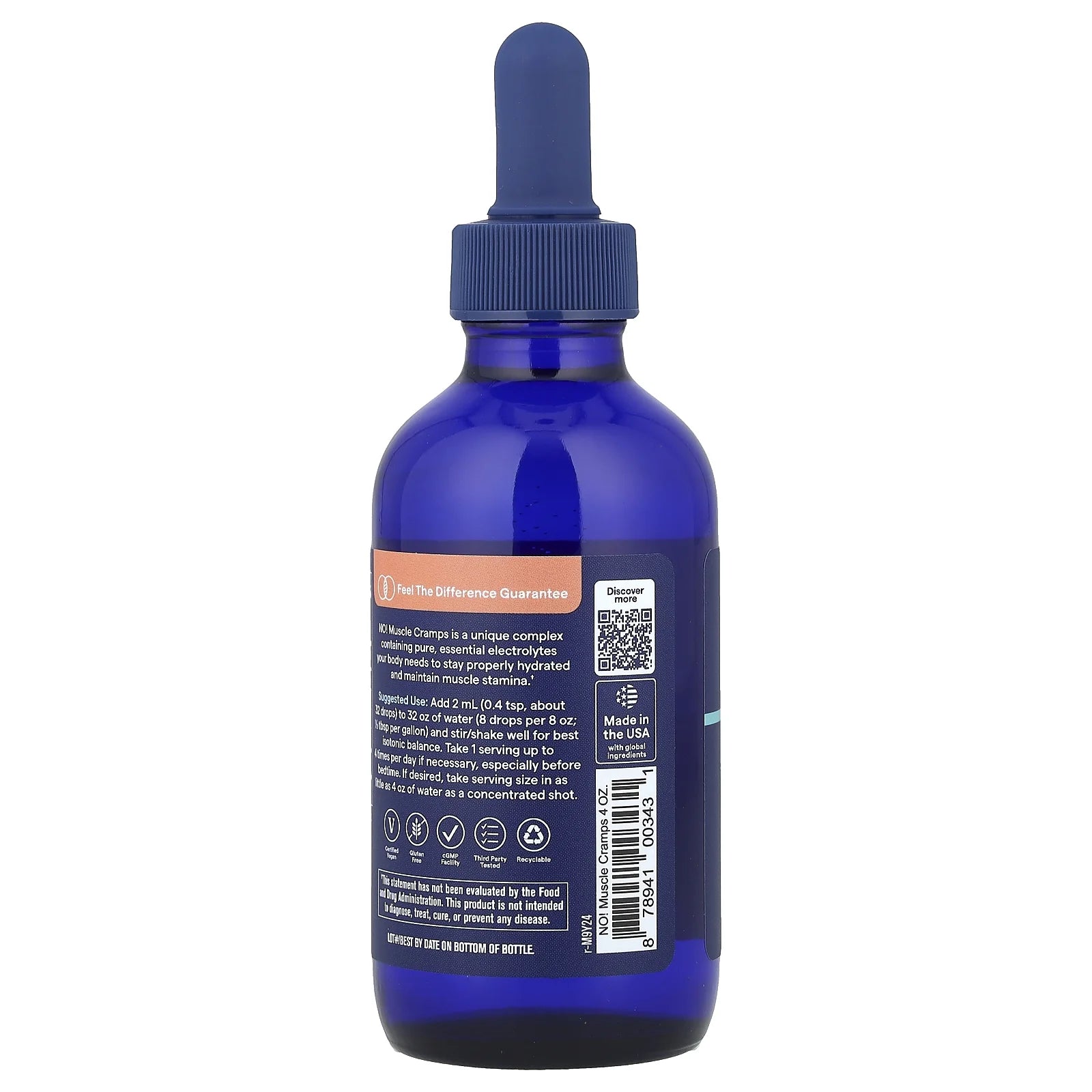 Minerals ® No! Muscle Cramps, 4.06 Fl Oz (120 Ml)