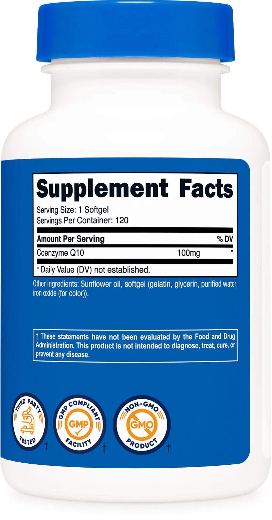 Coq10 Softgels (120 Servings / 100 Mg Coq10 per Serving) | Better Absorption, Ultra Pure Coq10 Supplement - Gluten Free, Non-Gmo Softgels