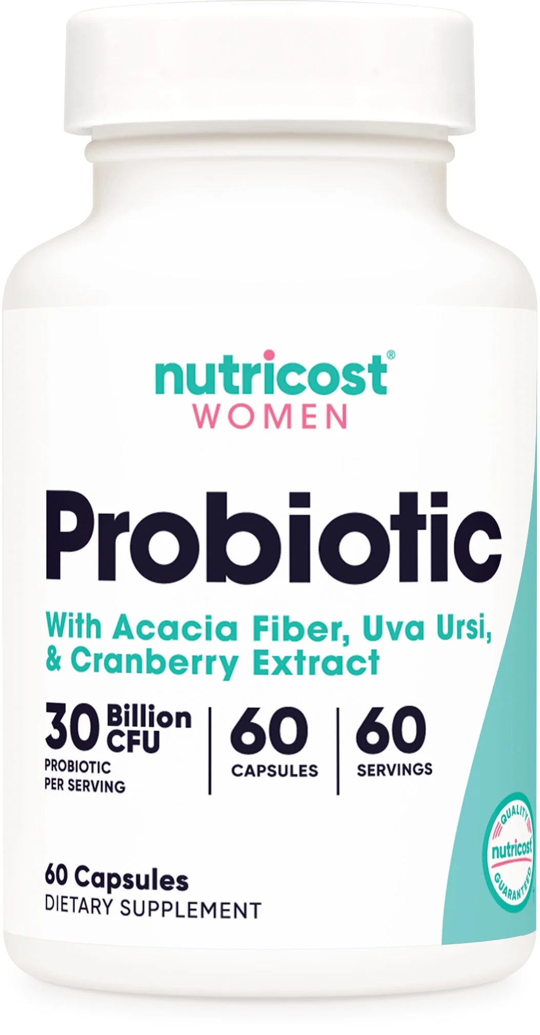 Probiotic for Women 30 Billion CFU, 60 Capsules - Complex with Acacia Fiber, Uva Ursi & Cranberry Extract, Non-Gmo & Gluten Free