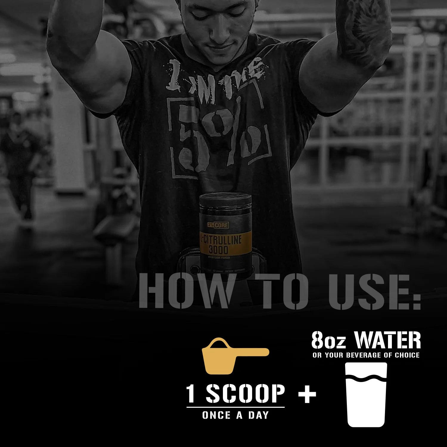 Core L-Citrulline 3000 with Glycerol | Nitric Oxide Booster & Muscle Pump Supplement | Pre-Workout Additive | Unflavored (60 Servings)