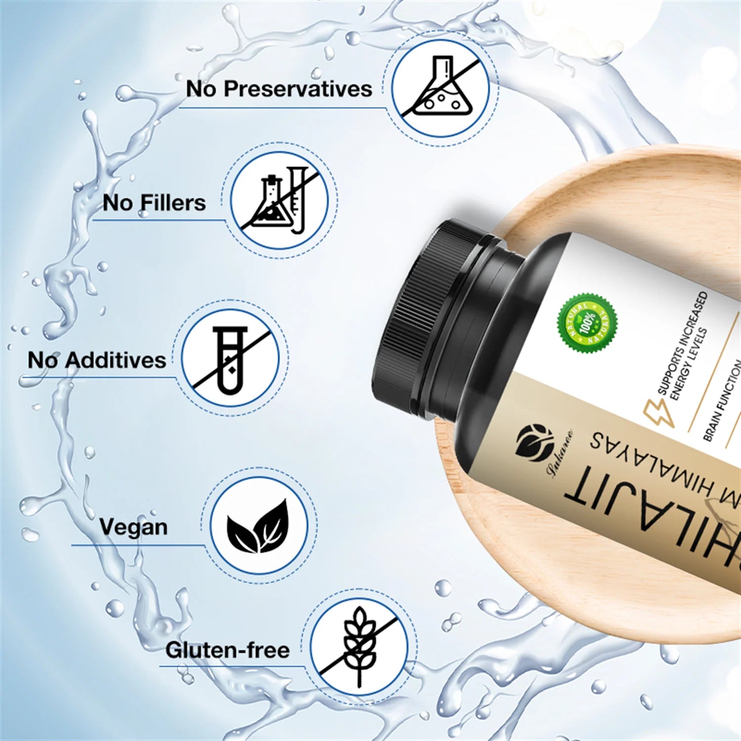 Shilajit 400Mg - Shilajit Supplement 3Rd Party Tested- Potent Antioxidant, Brain Health, Immune Support, 120 Count