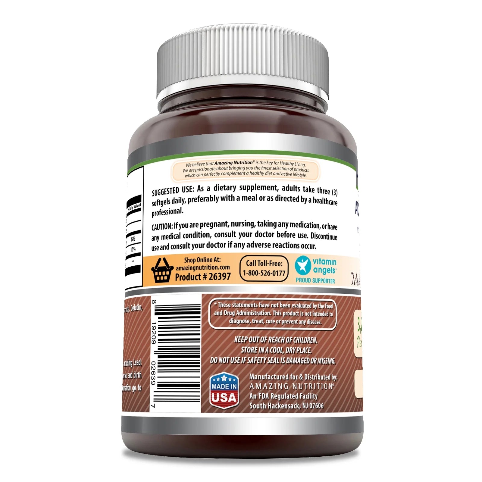 Amazing Formulas MCT Oil 3000 Mg per Serving 300 Softgels Supplement | Great for Keto, Ketosis, and Ketogenic Diets | C8, C10 Derived from Coconut | Non-Gmo | Gluten-Free | Made in USA
