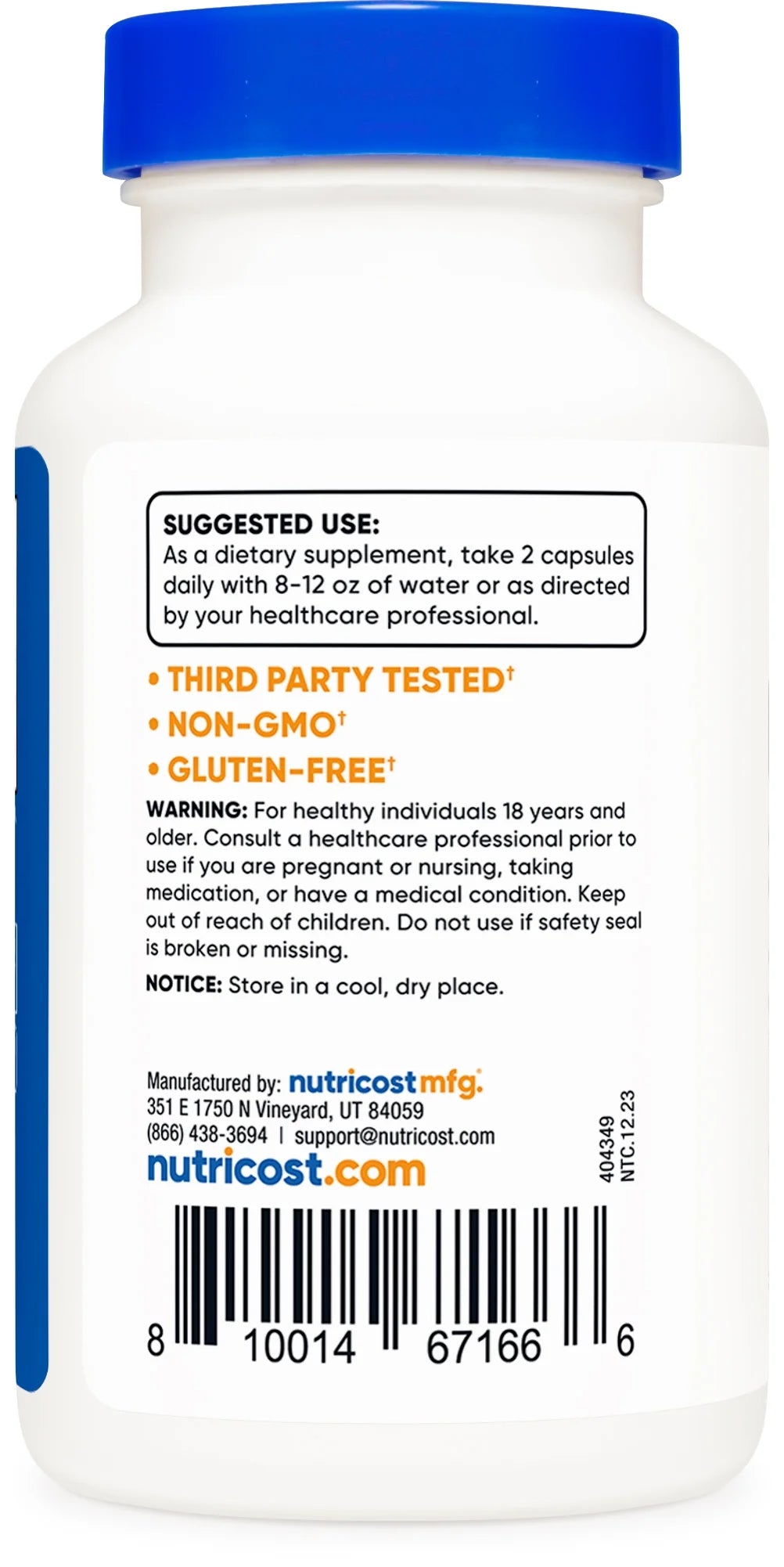 Alpha Lipoic Acid 600Mg per Serving 120 Capsules, 60 Servings - Non-Gmo Supplement