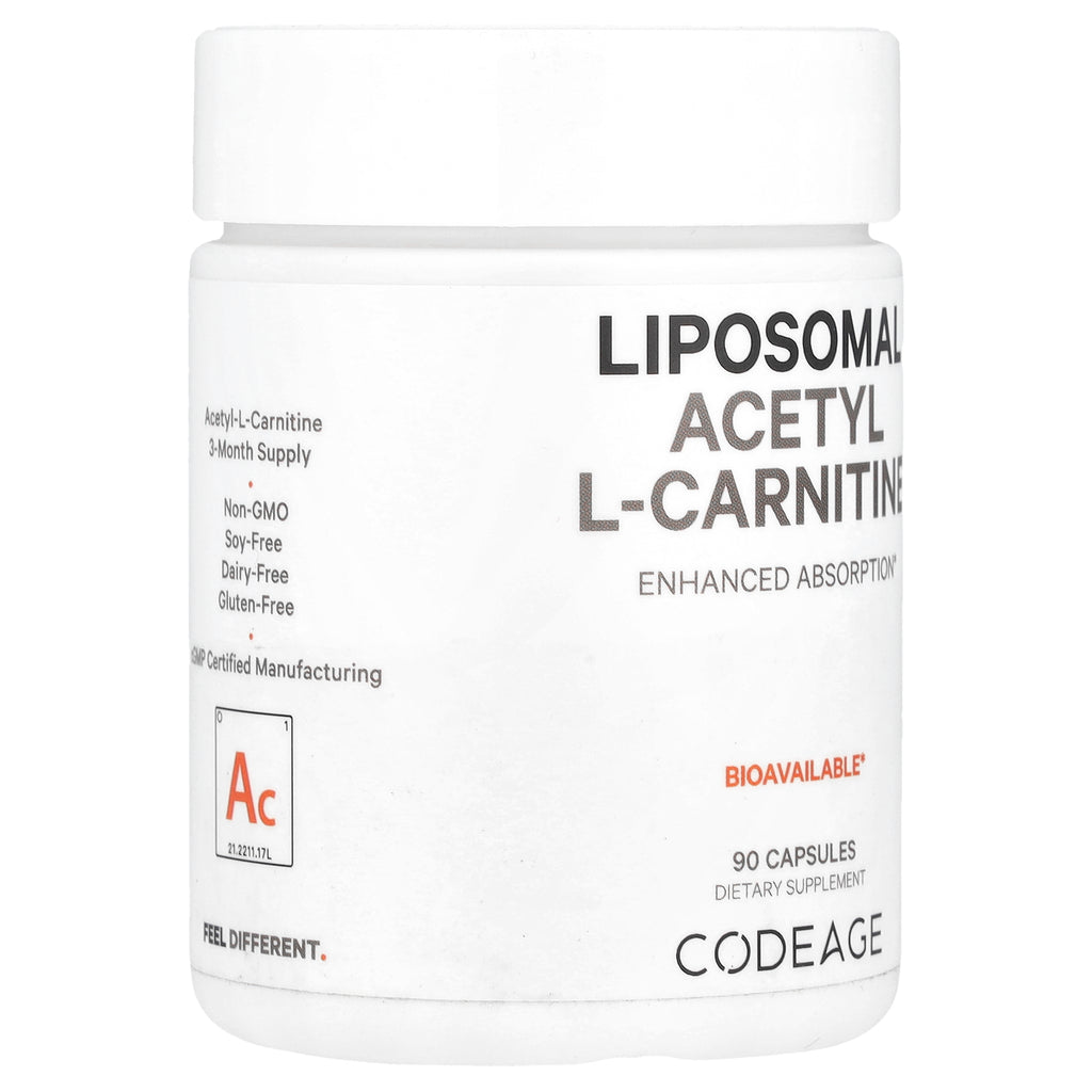 Liposomal Acetyl L-Carnitine+, 500 Mg, 90 Capsules