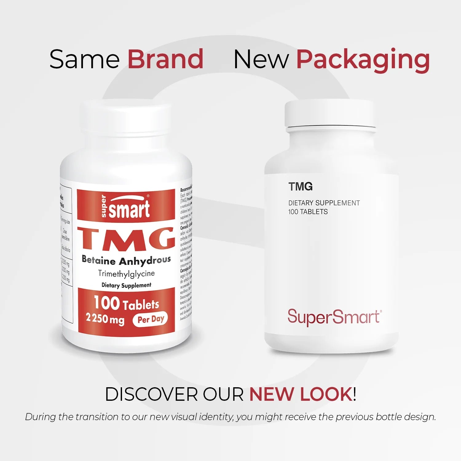 - TMG Supplement 2250 Mg per Day (Trimethylglycine) - Betaine Anhydrous | Non-Gmo & Gluten Free - 100 Tablets
