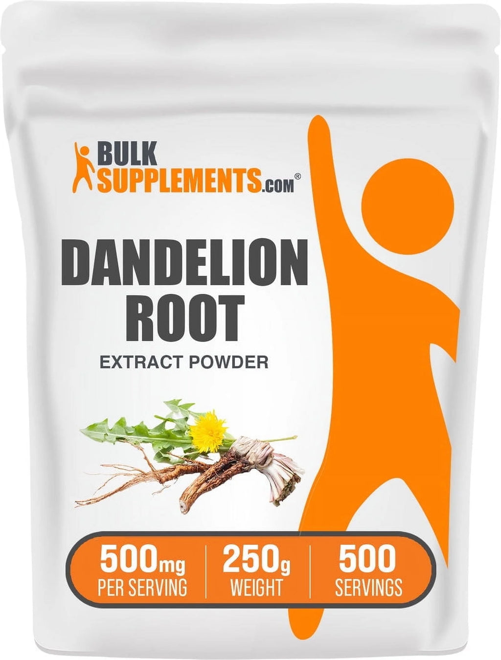 Bulksupplements Dandelion Extract Powder - 500Mg per Serving - 250 Grams (8.8 Oz) - 500 Servings