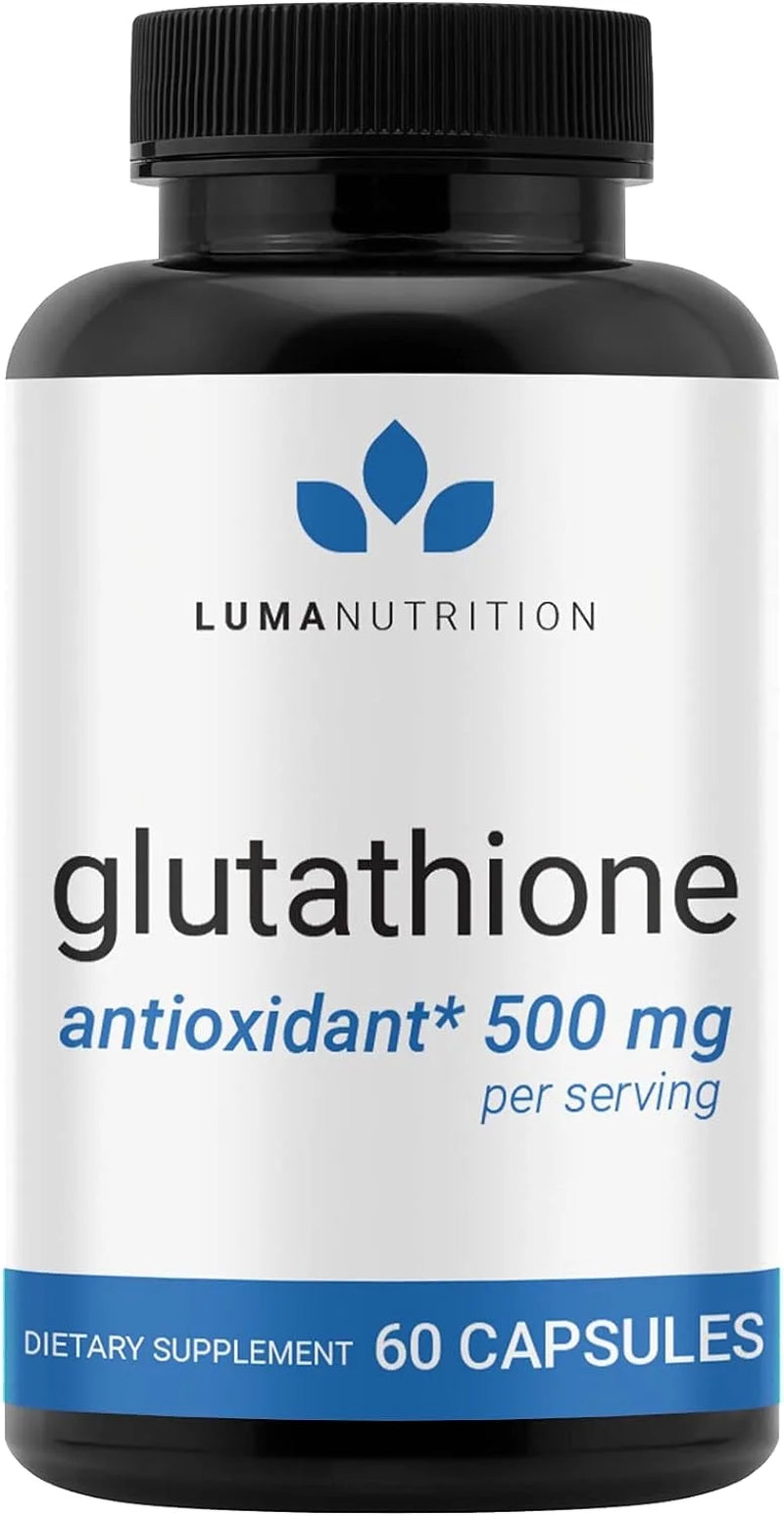 Premium Glutathione 500Mg - Glutathione Supplement - Antioxidant Support - Liver Support - 60 Capsules