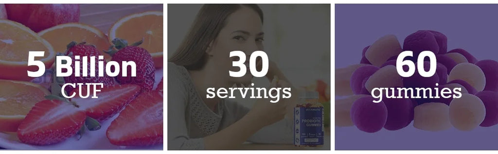 2 Pack  Sugar Free Probiotic Gummies for Men and Women 5 Billion Cfus - Digestive, Immune & Gut Health - Gluten Free