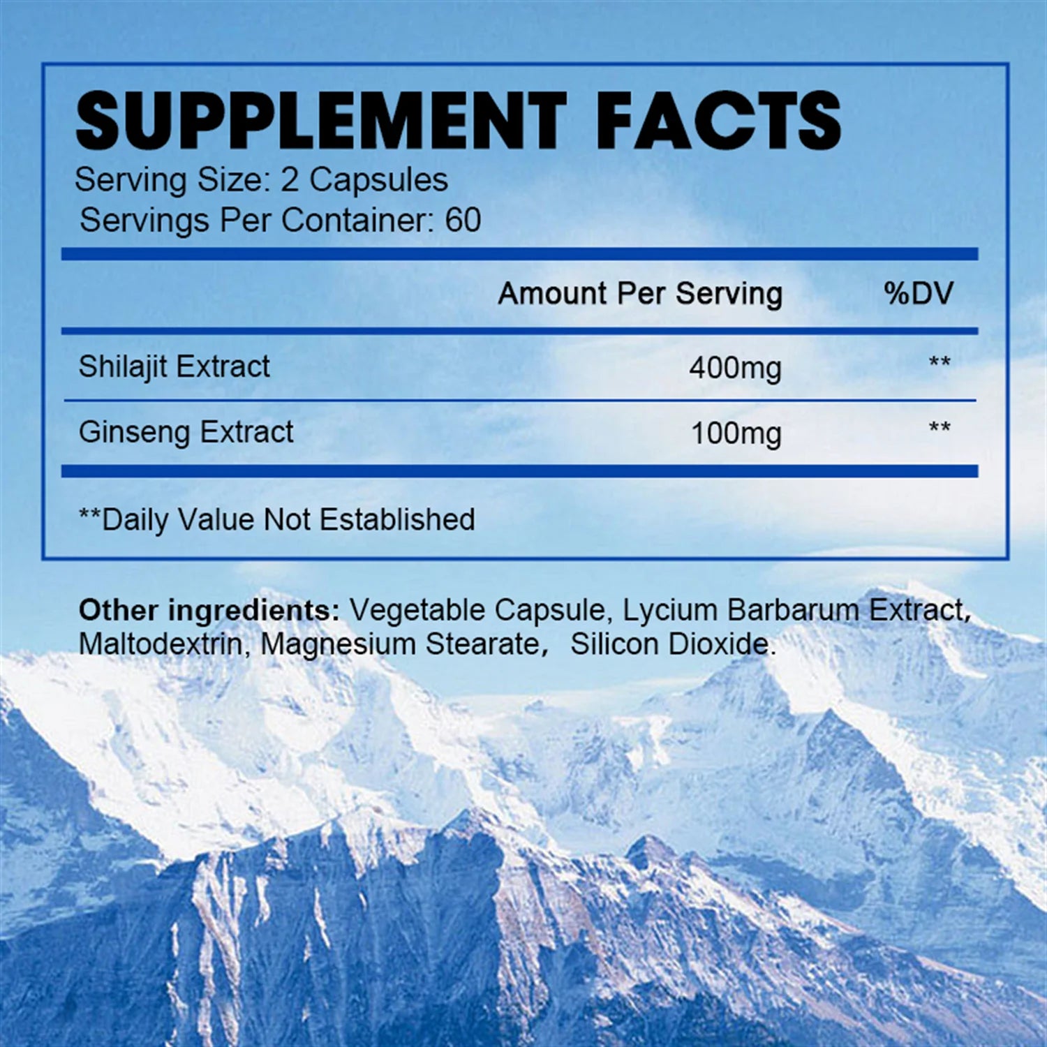 Shilajit 400Mg - Shilajit Supplement 3Rd Party Tested- Potent Antioxidant, Brain Health, Immune Support, 120 Count