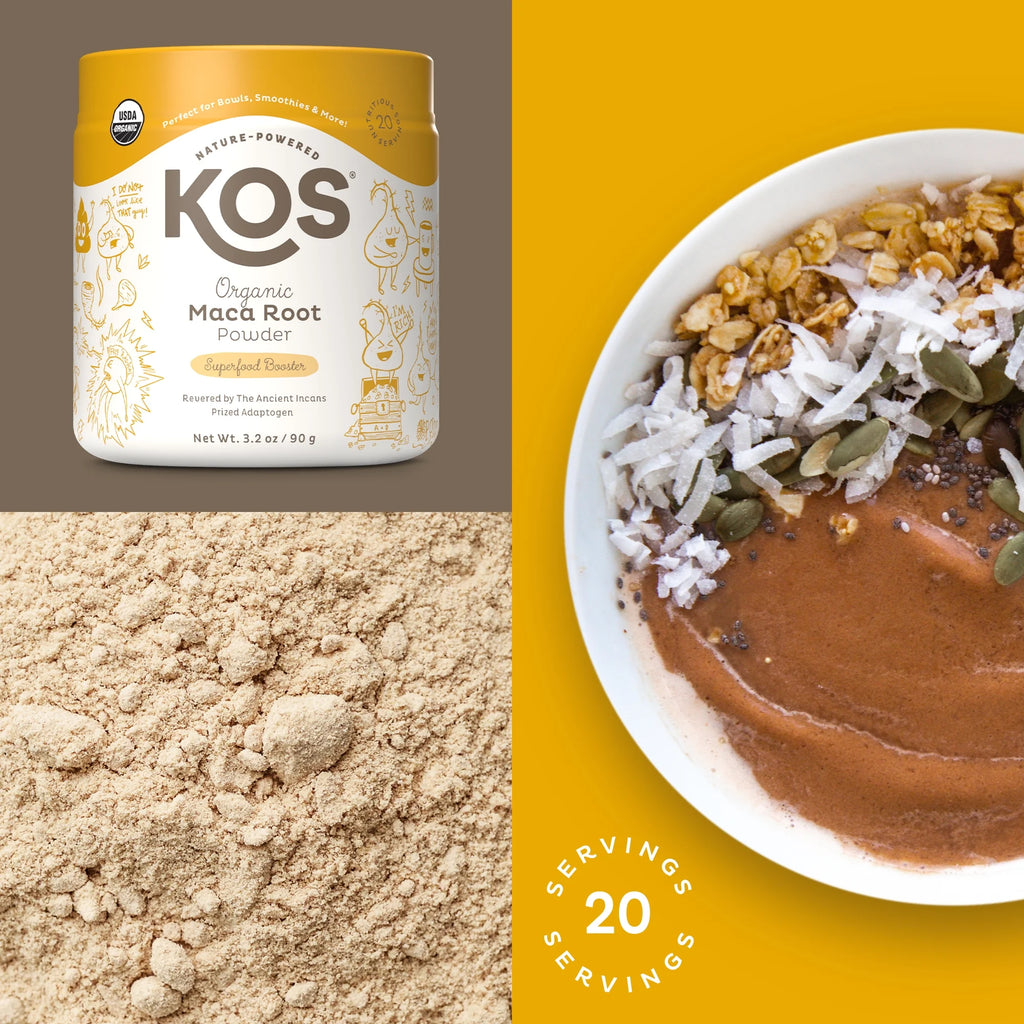 Organic Maca Root Powder - Vegan Superfood Booster, Gluten Free, Non GMO - 3.2 Oz, 20 Servings