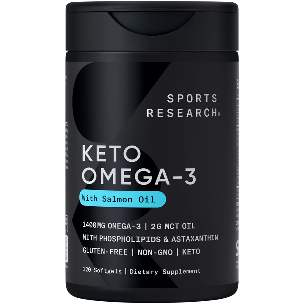 ® Keto Omega 1250Mg Fish Oil EPA DHA Astaxanthin Krill MCT Oil (120 Softgels)