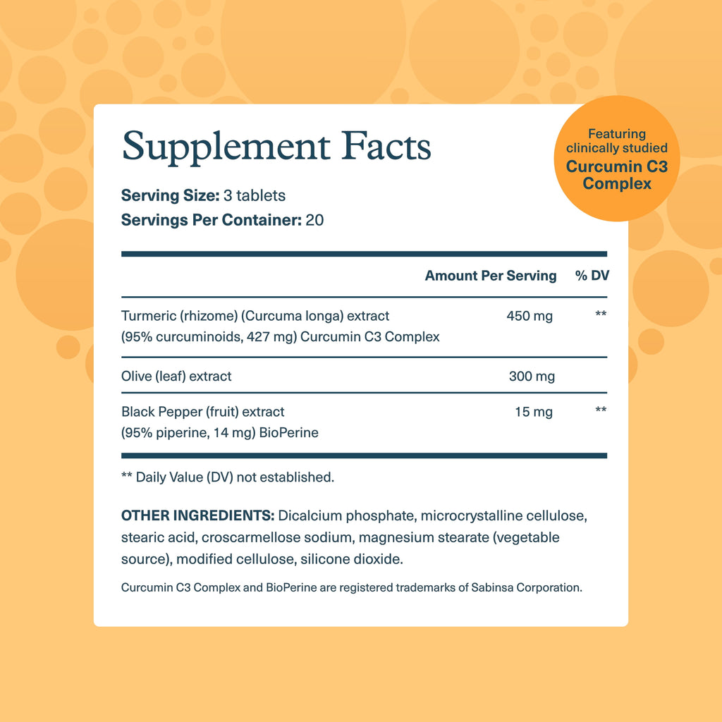 Turmeric Curcumin Supplement with Black Pepper Bioperine, Powerful Antioxidant Properties for Joint & Healthy Inflammation Support, 60 Tablets