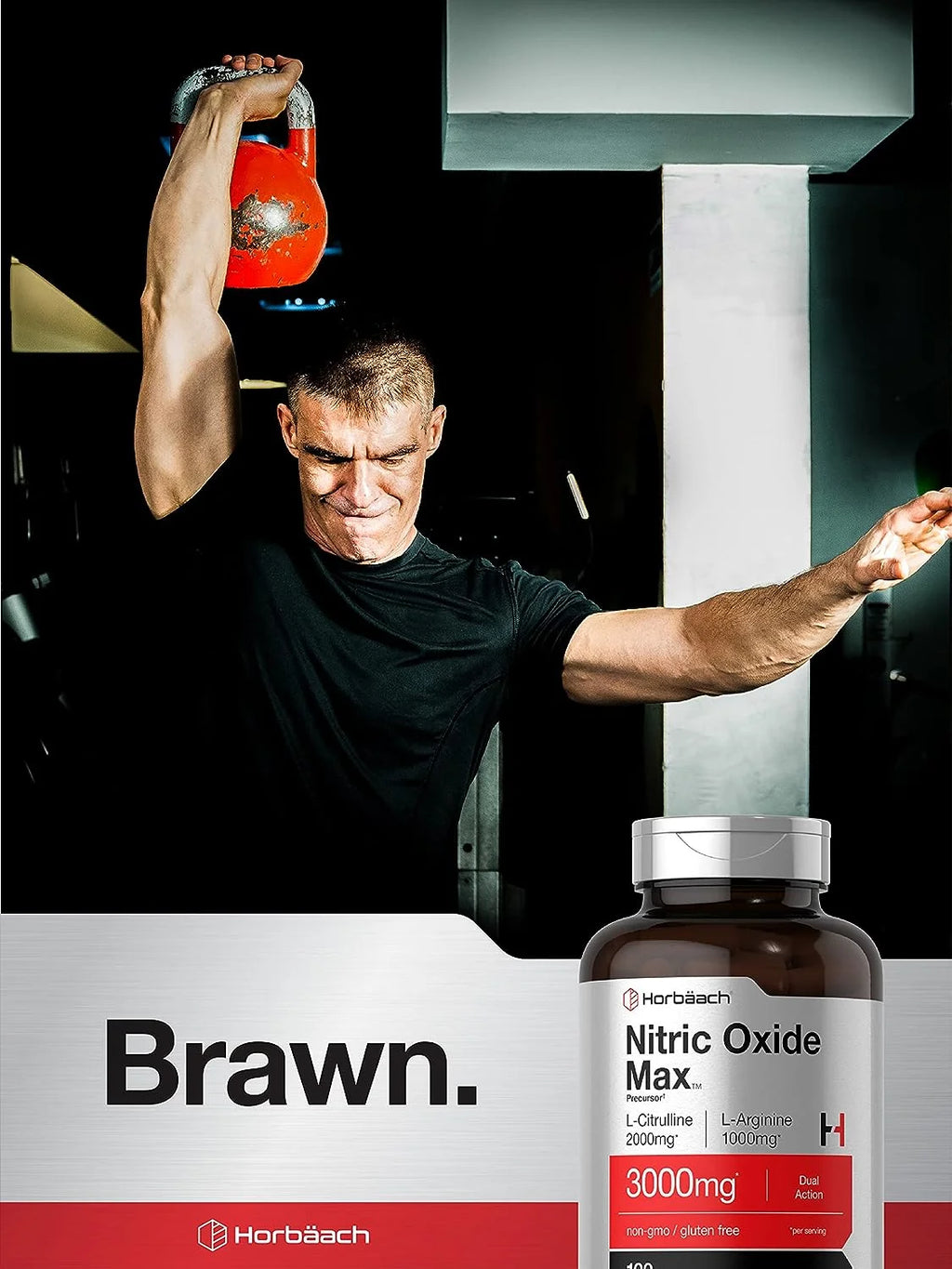 Nitric Oxide Max Supplement | 3000Mg | 120 Capsules | Pre Workout for Men and Women | by