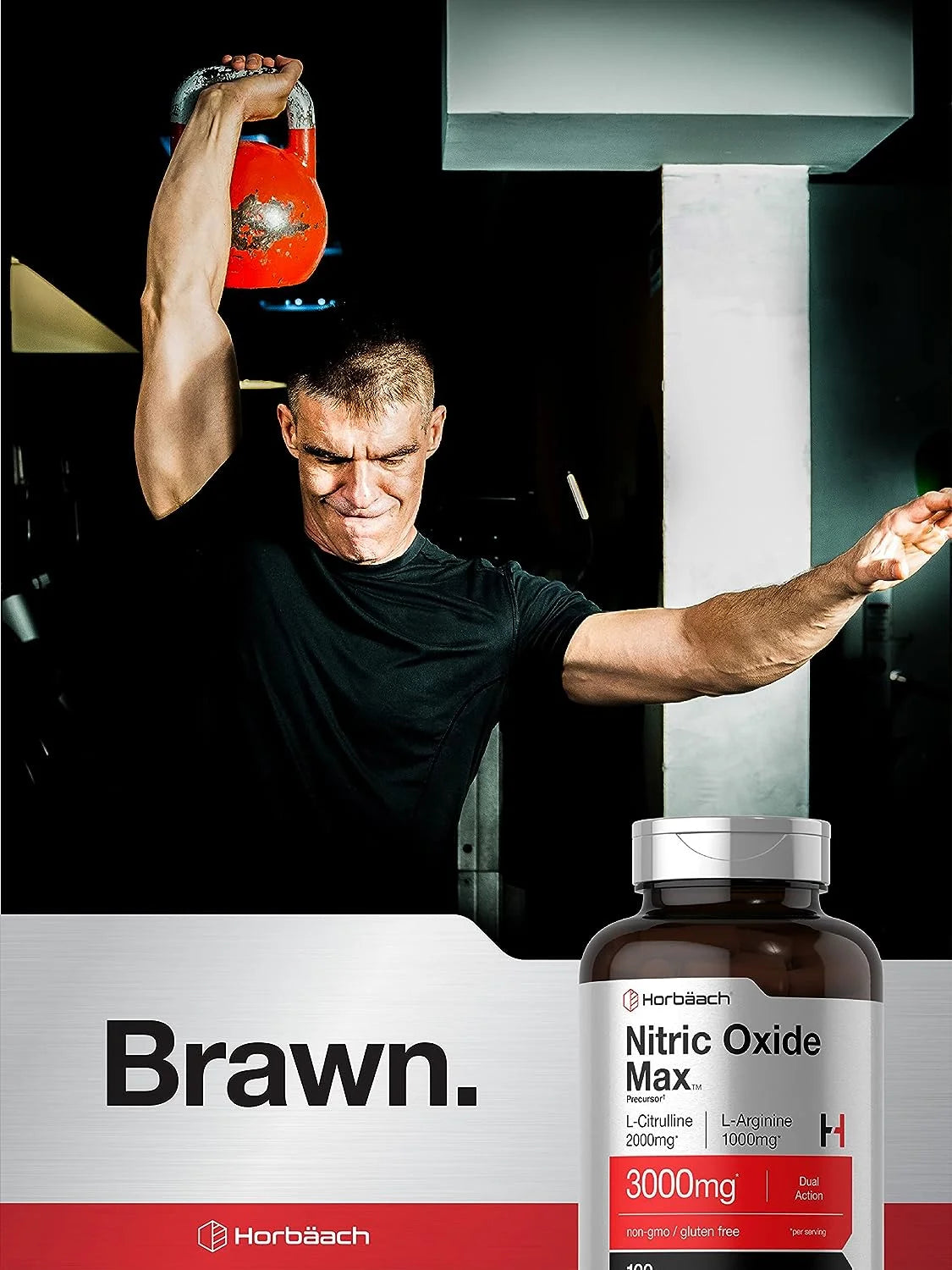 Nitric Oxide Max Supplement | 3000Mg | 120 Capsules | Pre Workout for Men and Women | by