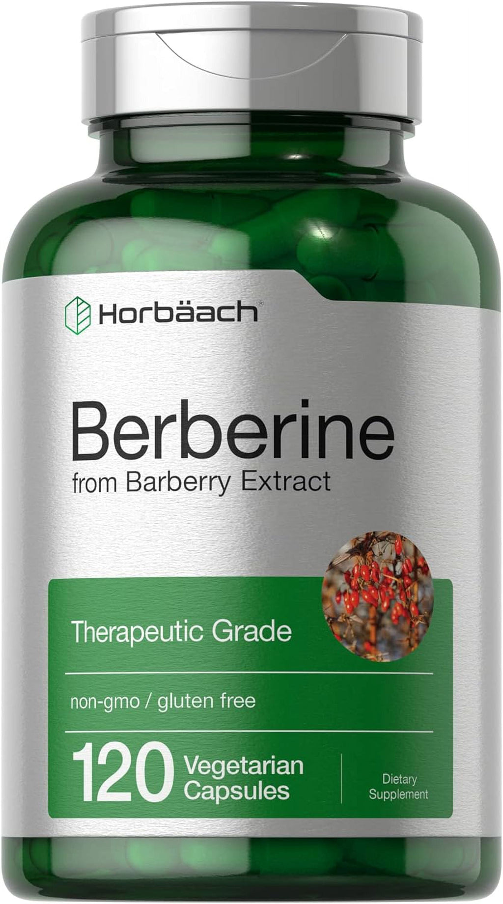 Berberine Hcl | 120 Capsules for Men and Women | by