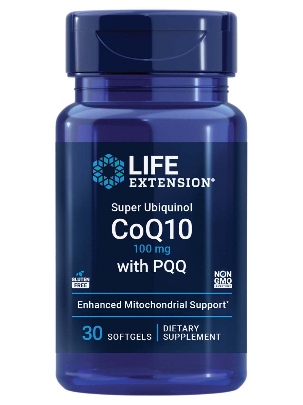 Super Ubiquinol Coq10 with PQQ, Coenzyme Q10, Pyrroloquinoline Quinone, Heart Health Supplement, Maximum Absorption, 100 Mg, Non-Gmo, Gluten-Free, 30 Softgels