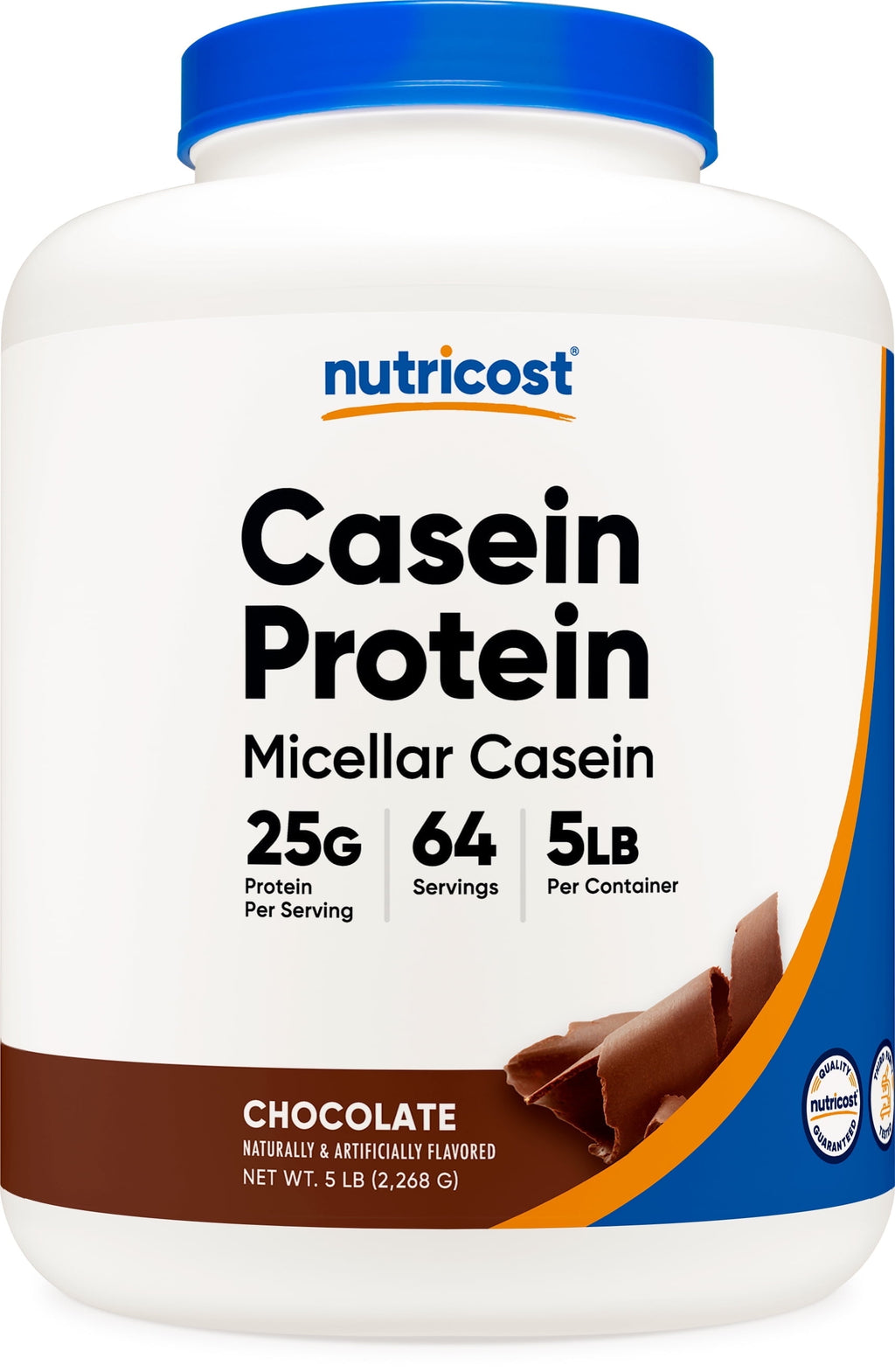 Casein Protein Powder 5Lb Chocolate - 100% Micellar Casein