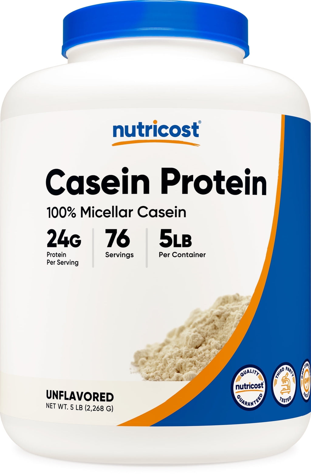 Casein Protein Powder 5Lb (Unflavored) - Micellar Casein