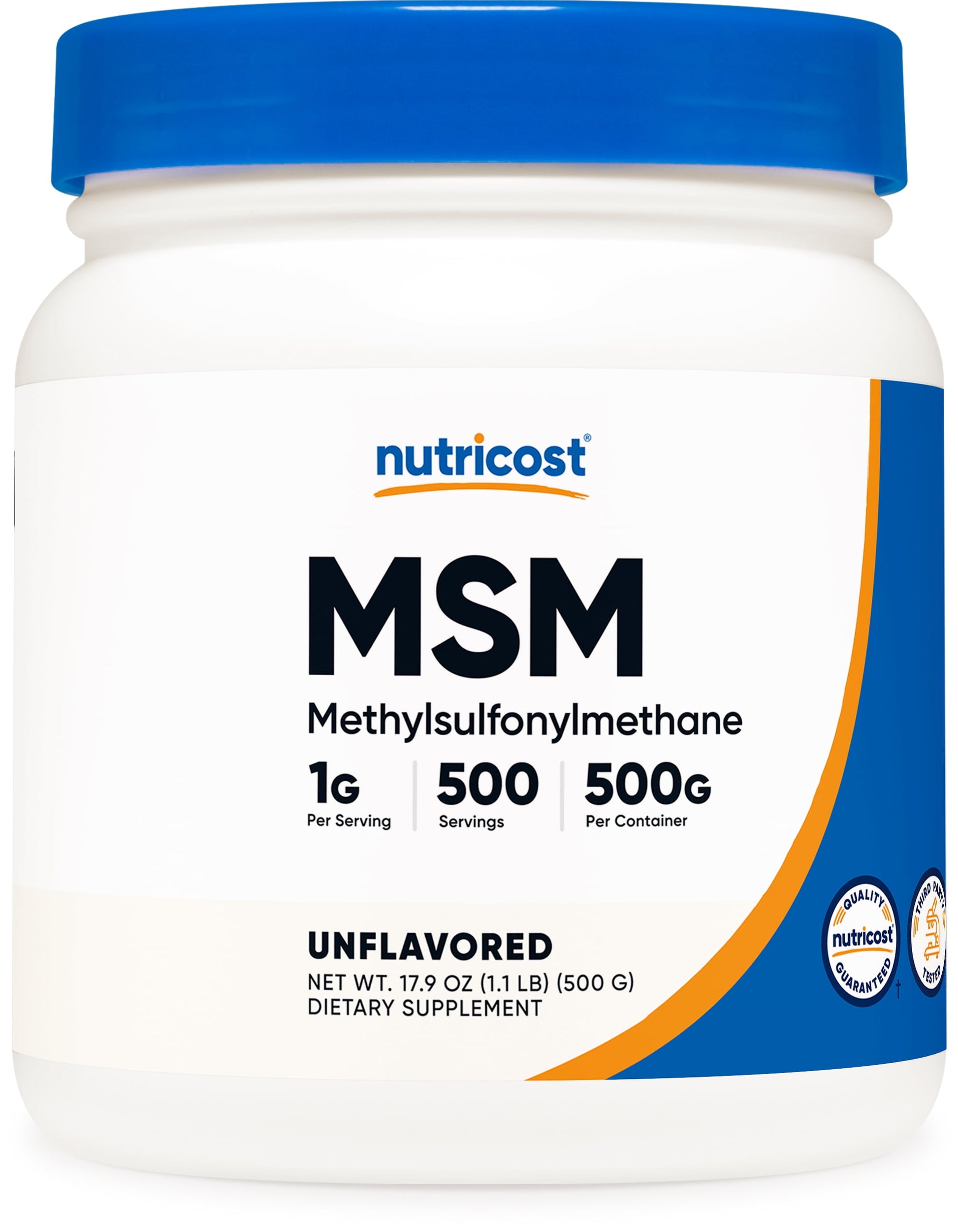 MSM Powder 500 Grams (Methylsulfonylmethane) - Non-Gmo Supplement