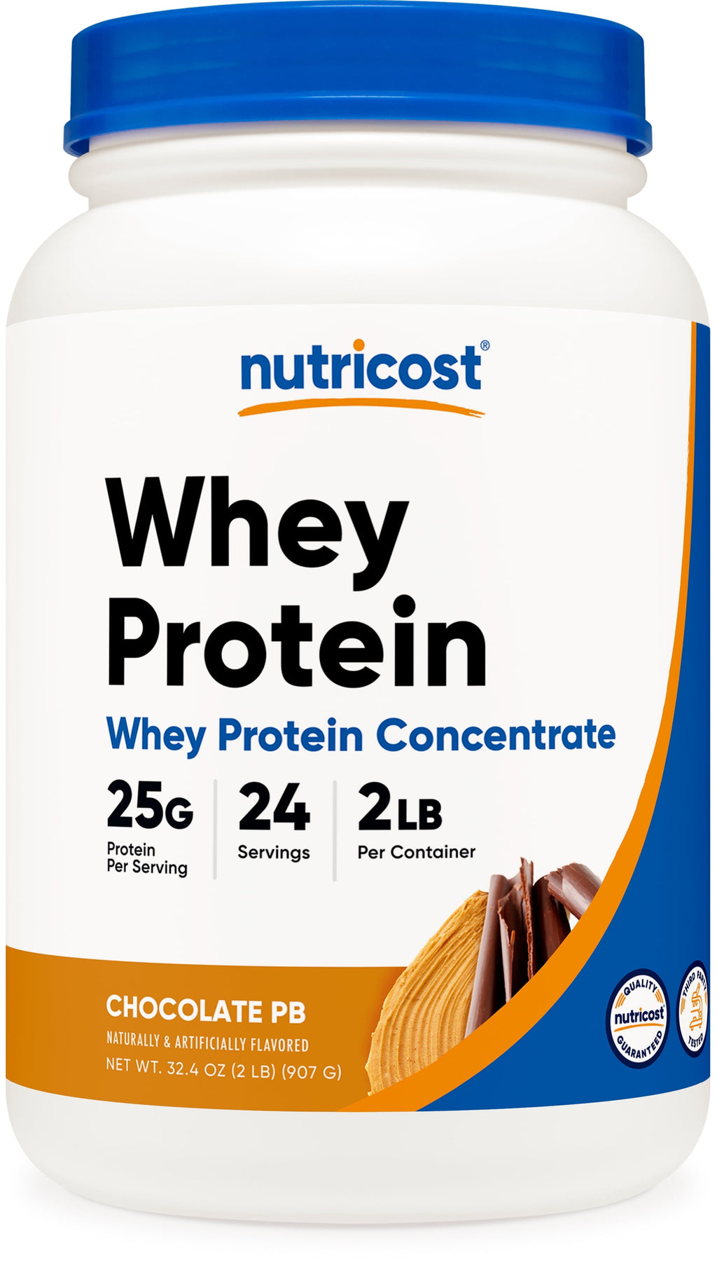 Whey Protein Concentrate Powder (Chocolate Peanut Butter) 2LBS