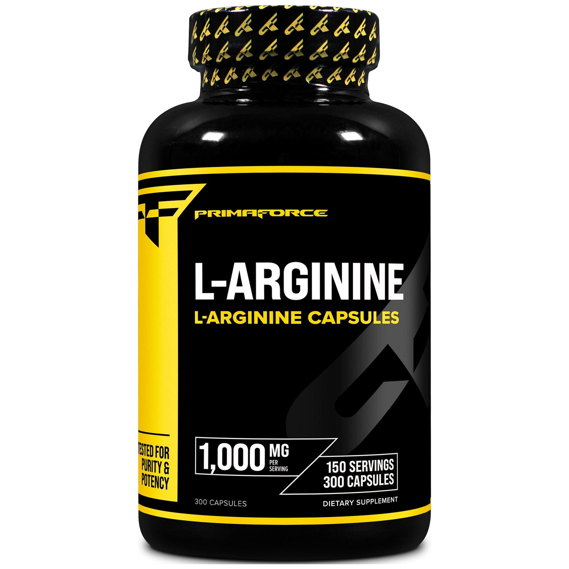 L-Arginine Capsules (1000Mg) (150 Servings) - Nitric Oxide Support, Amino Acid Supplement - High Potency L-Arginine Pills
