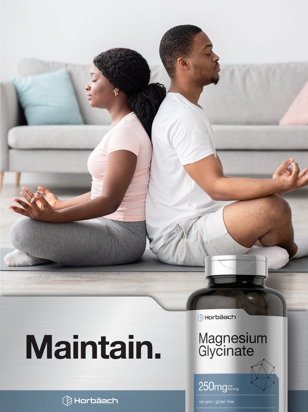 Magnesium Glycinate | 250Mg | 120 Softgels | Non-Gmo and Gluten Free Supplement | by