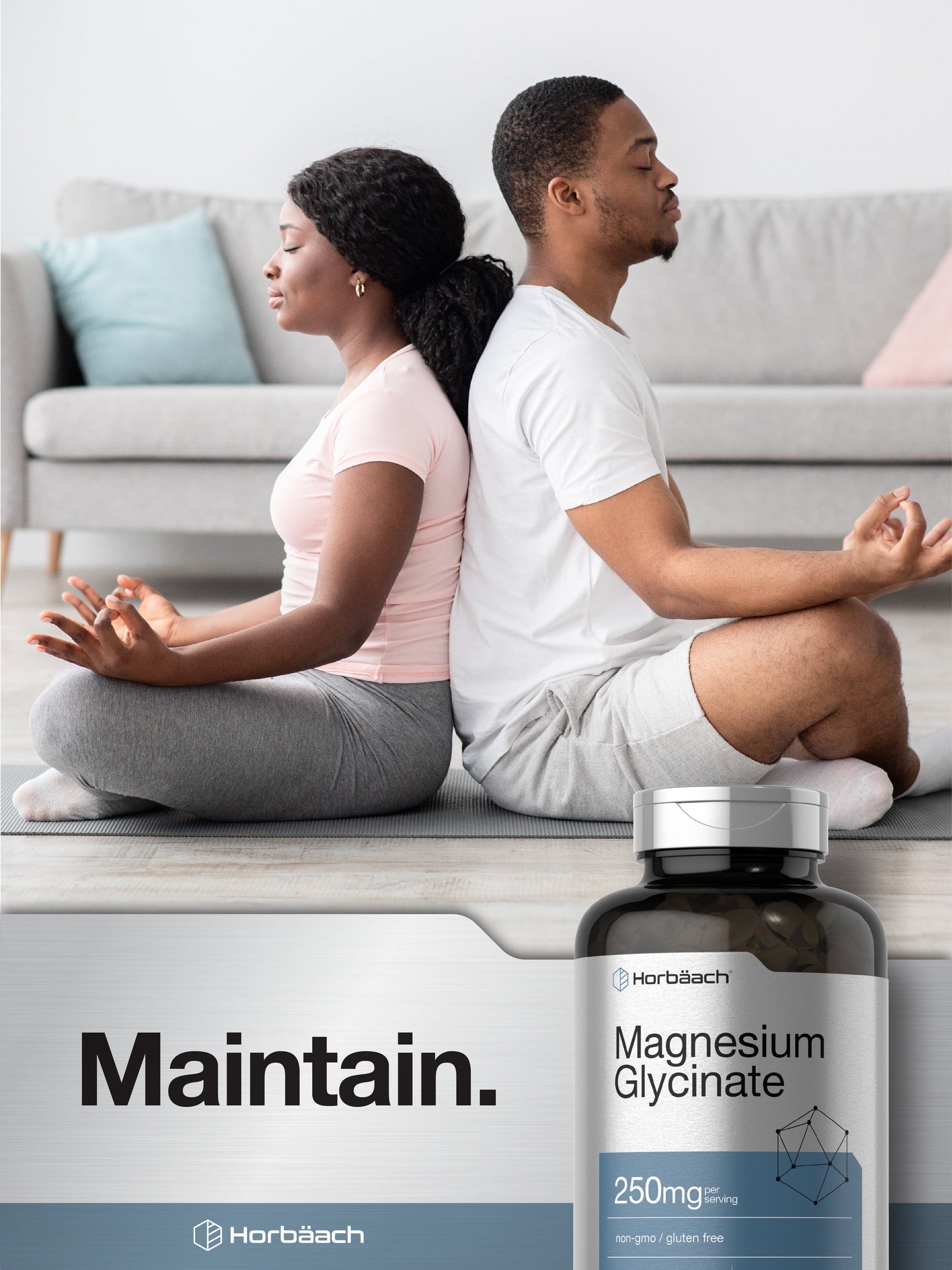 Magnesium Glycinate | 250Mg | 120 Softgels | Non-Gmo and Gluten Free Supplement | by