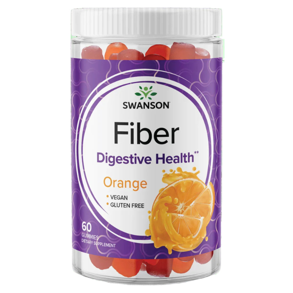 Swanson Fiber Gummies - Orange 60 Gummies
